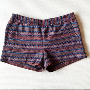 J. CREW Geometric Pattern Shorts - Size 6